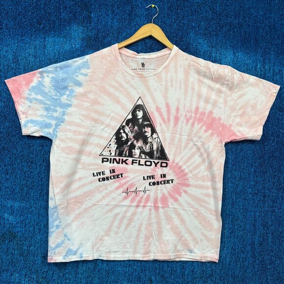 Pink Floyd Live in Concert Rock Band Tie-Dye T-Shirt Size Extra Large - Picture 1 of 4